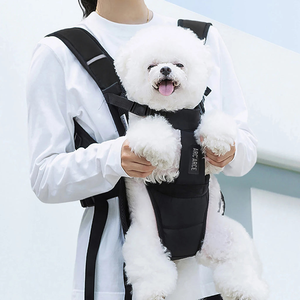 Mochila Transportadora para Cães e Gatos, com Alça de Peito e Ventilação