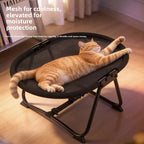 Cama Suspensa Dobrável para Cães e Gatos, Uso Interno e Externo