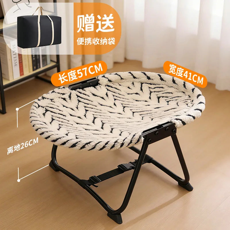 Cama Suspensa Dobrável para Cães e Gatos, Uso Interno e Externo