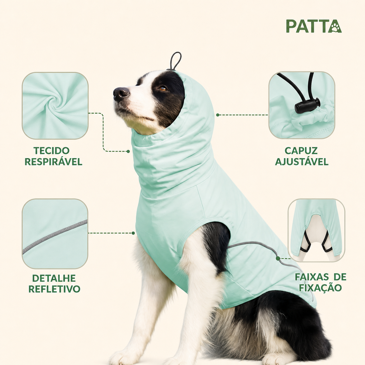 Benefícios da camiseta refrescante para cachorro