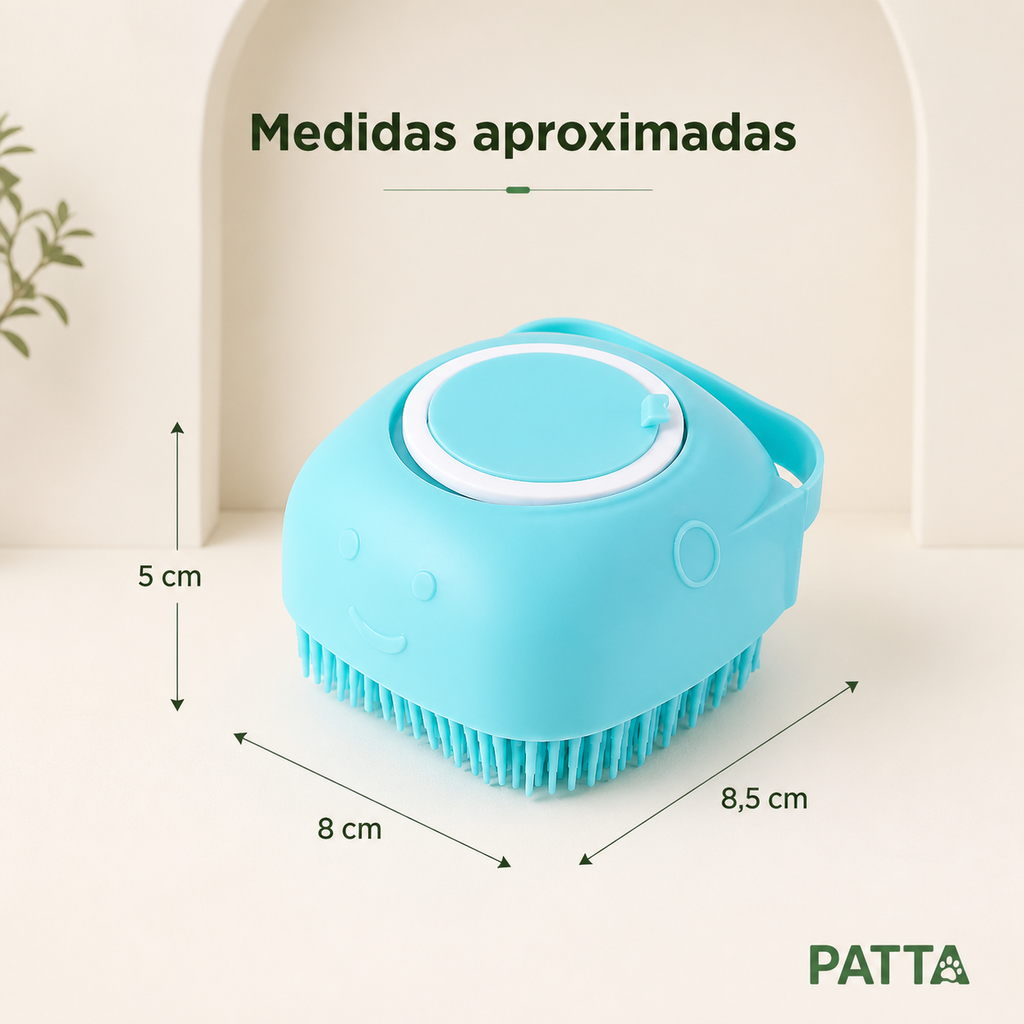 Medidas da escova massageadora PATTA