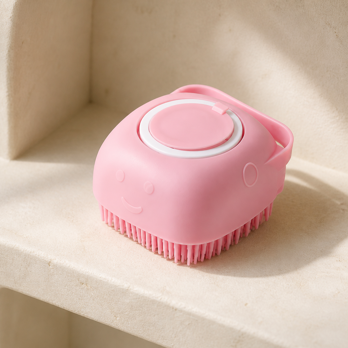Escova massageadora rosa PATTA