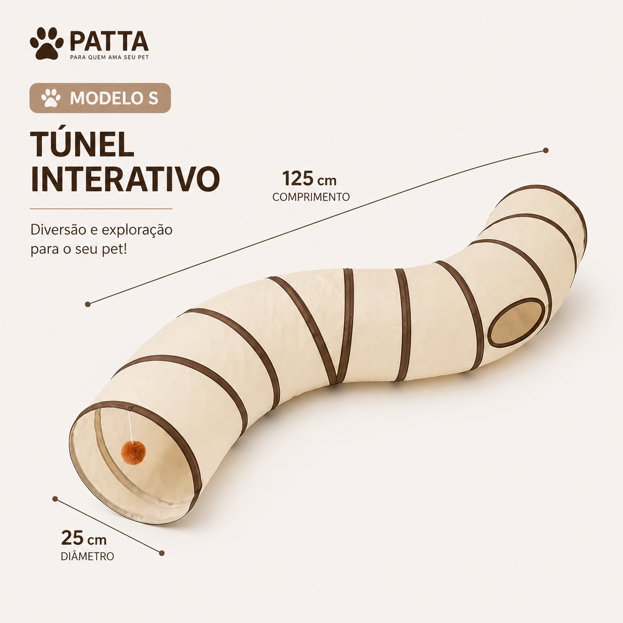 Túnel Interativo para Gatos