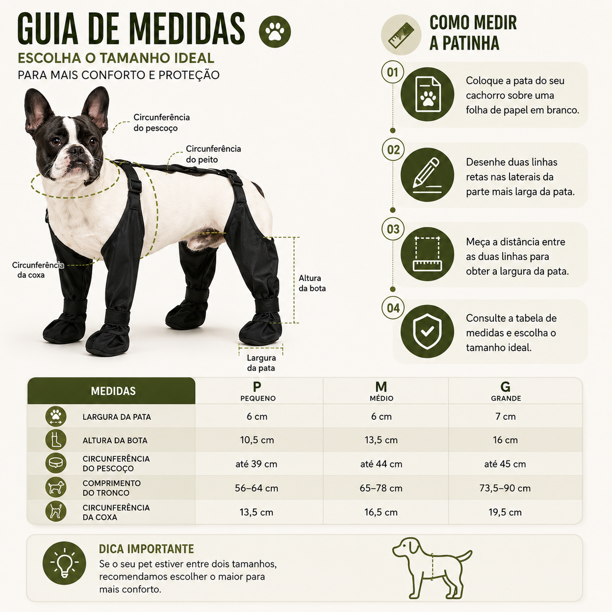 Protetor Impermeável de Patas e Pernas para Cães