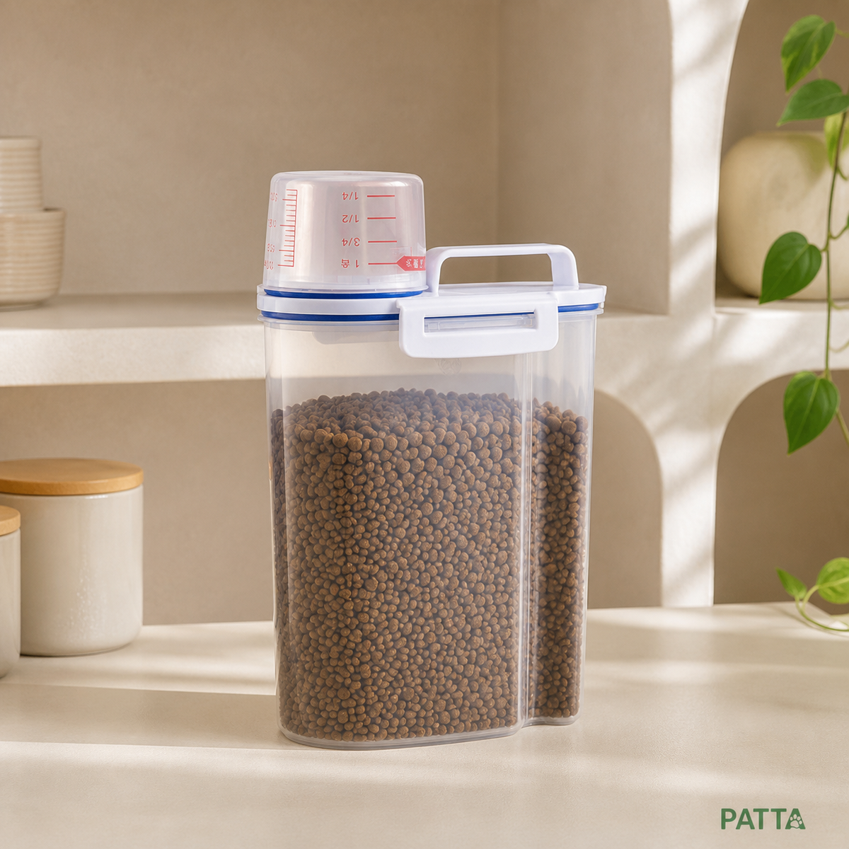 Porta-Ração Hermético Branco 2 kg - PATTA