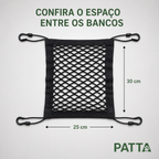 Medidas da rede de proteção para carro